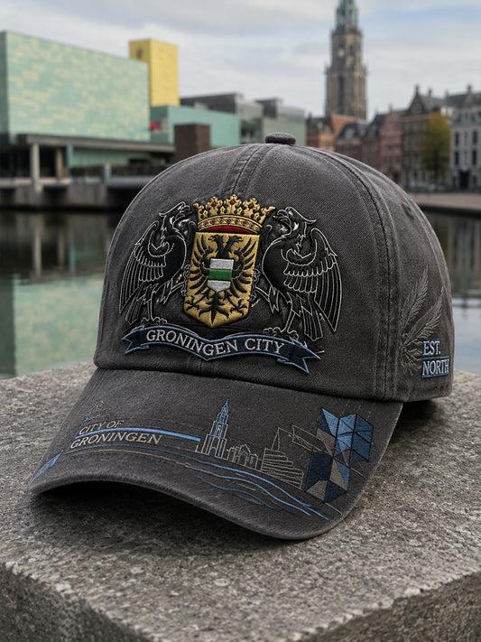 Muts met herdenkingsprint van de stad