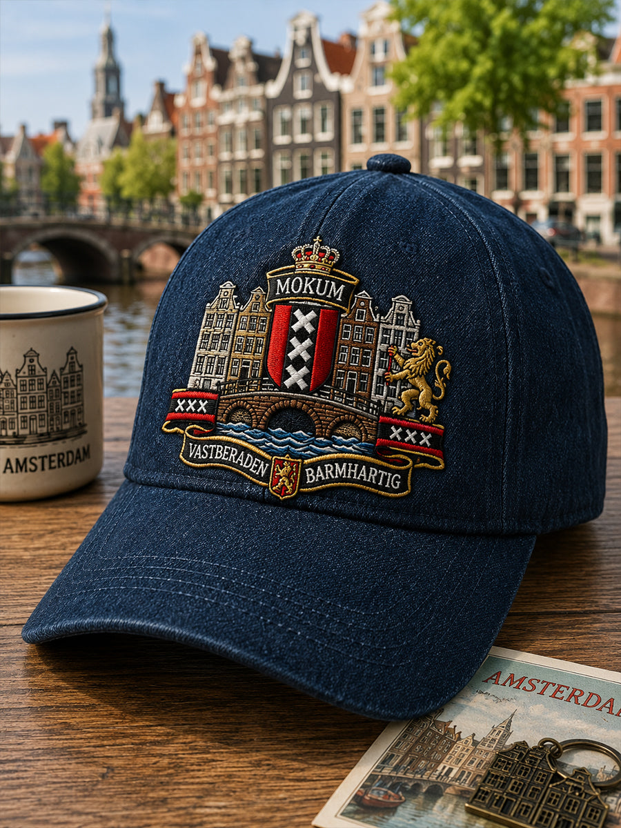 Muts met herdenkingsprint van de stad