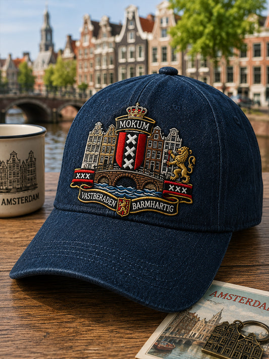 Muts met herdenkingsprint van de stad