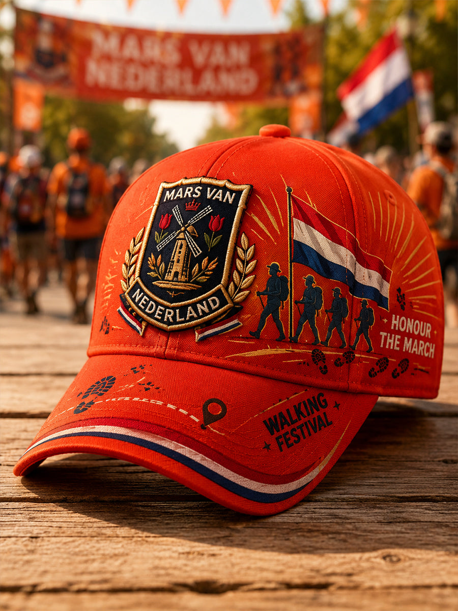 Hoed met grafische print van het ‘Vierdaagse’-festival