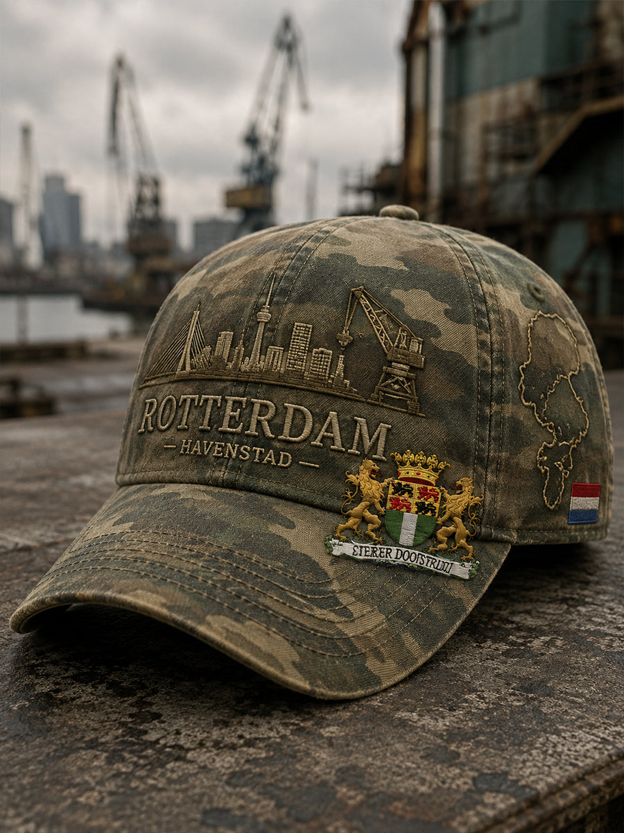 Muts met herdenkingsprint van de stad