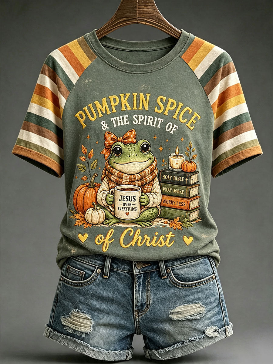 'Pumpkin Spice and The Spirit of Christ' T-shirts voor dames