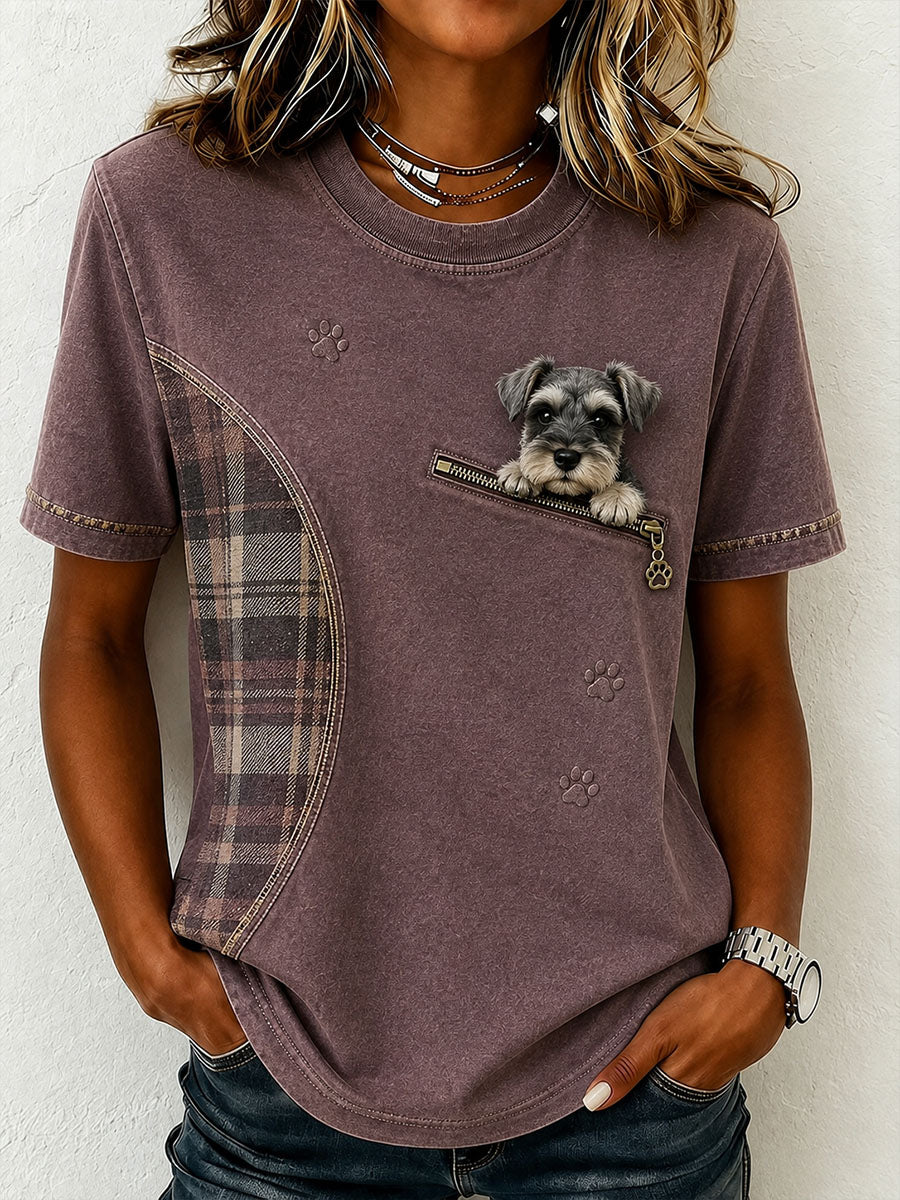 Lovely Schnauzer T-shirt voor dames