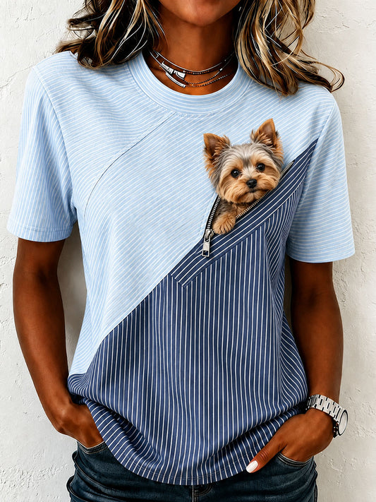 Vrouwen Fun Yorkshire Terrier T-shirt