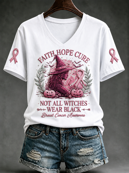 Dames T-shirt met korte mouwen ‘In oktober dragen we roze’