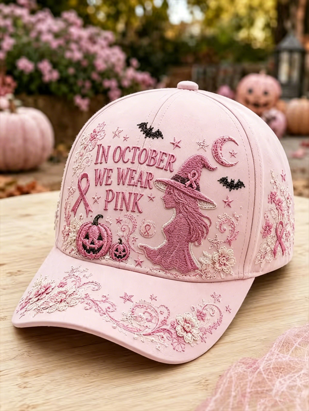 Uniseks Hoed voor Oktober: We Dragen Roze