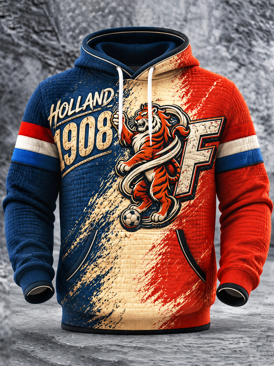 Feyenoord 1908 Gedrukt casual sweatshirt met capuchon voor heren