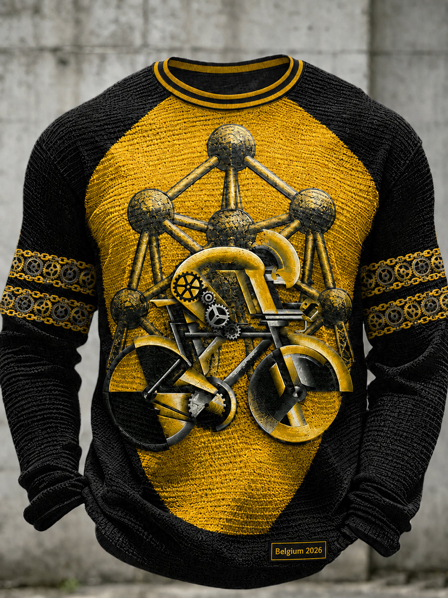 Cyclocross heren uit België Sweatshirt met ronde hals en lange mouwen