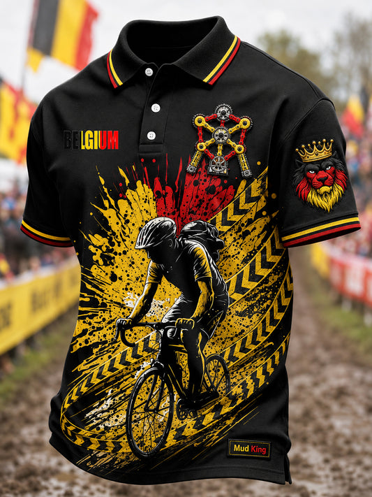 Polokraag casual shirt met korte mouwen voor heren in België