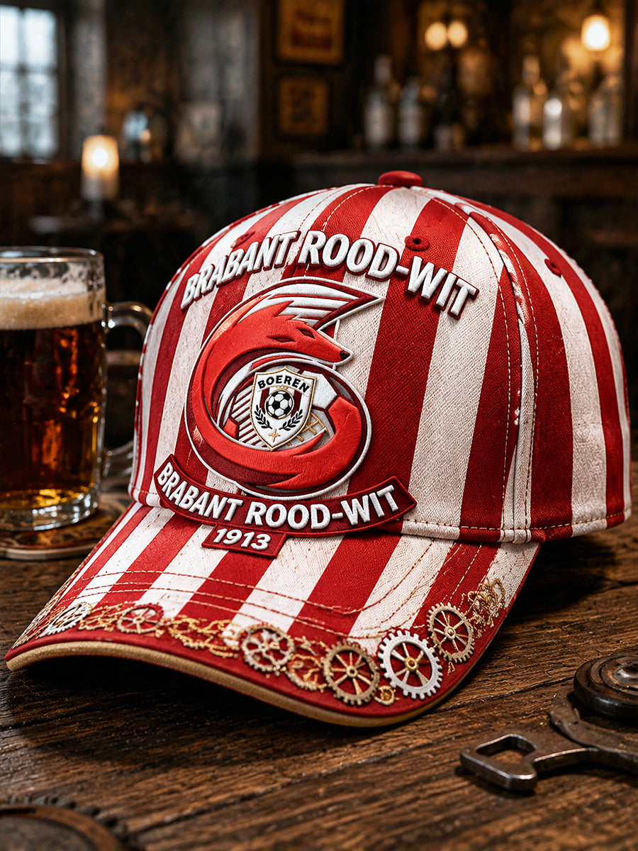 Eredivisie PSV Eindhoven gestreepte print casual muts