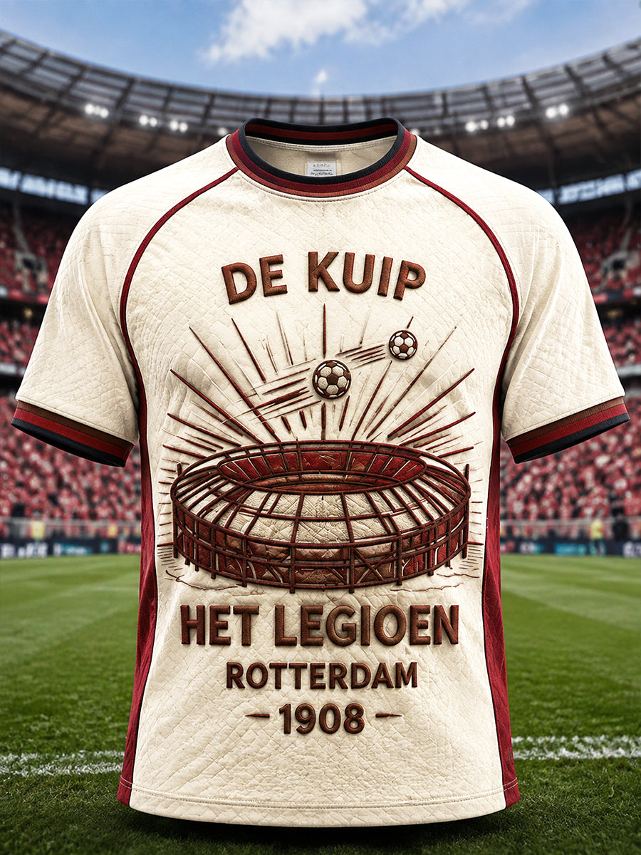 Retro Eredivisie heren Feyenoord Rotterdam bedrukt casual T-shirt