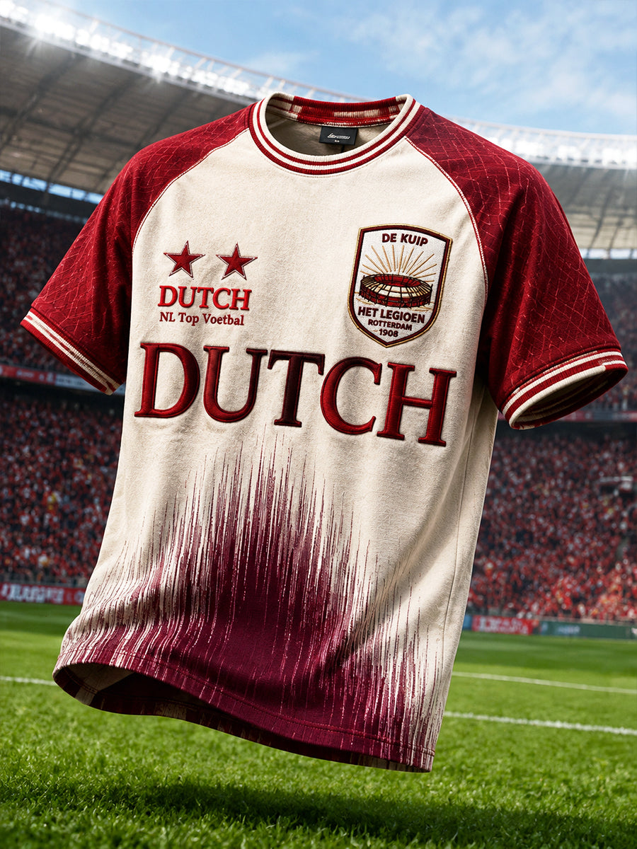 Heren Eredivisie Feyenoord Rotterdam T-shirt met gradiëntprint
