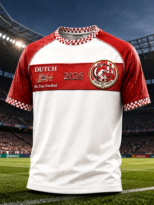 Heren Eredivisie PSV Eindhoven T-shirt met patchworkprint