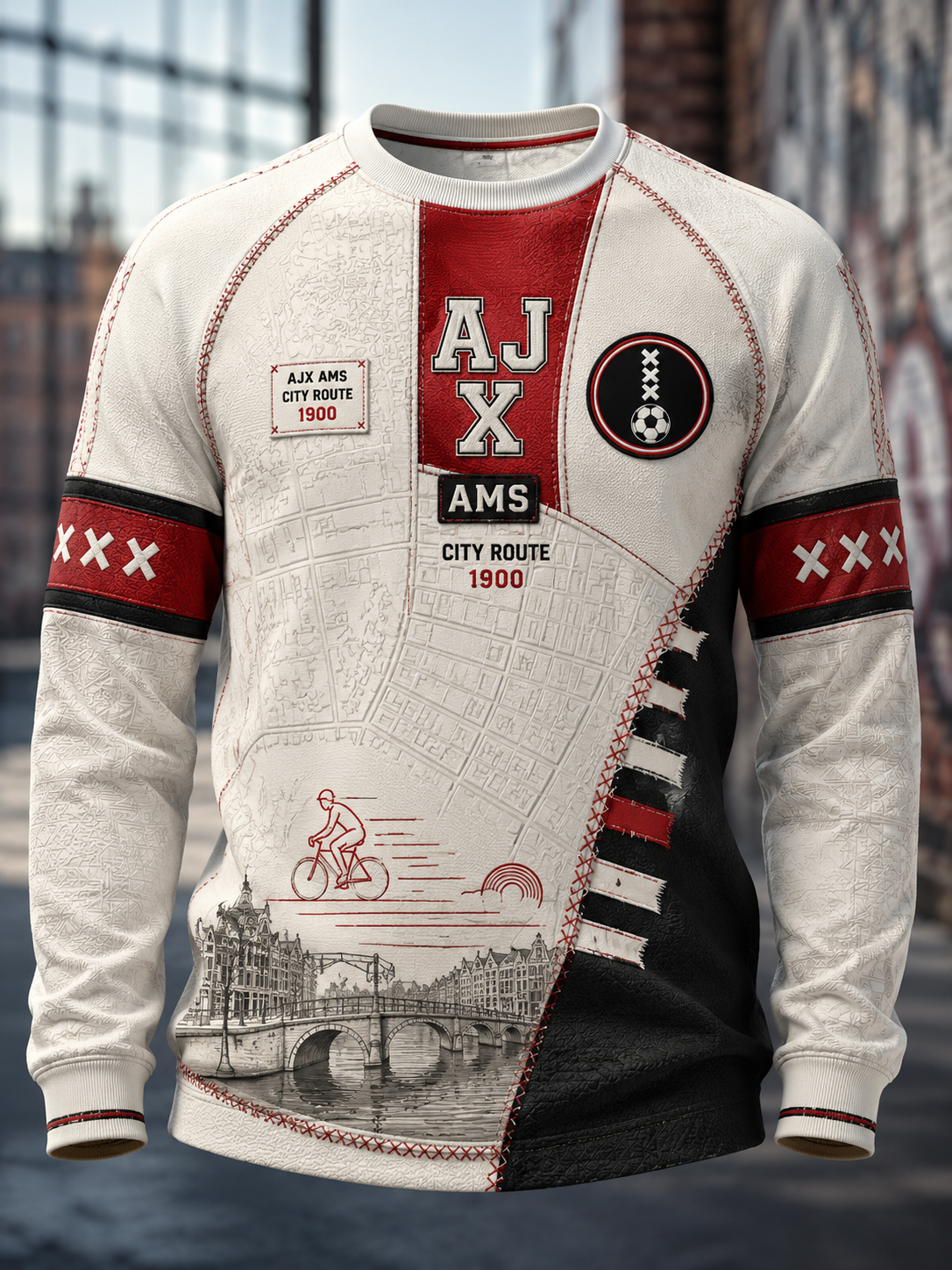 Amsterdamsche Football Club Ajax T-shirt met lange mouwen heren