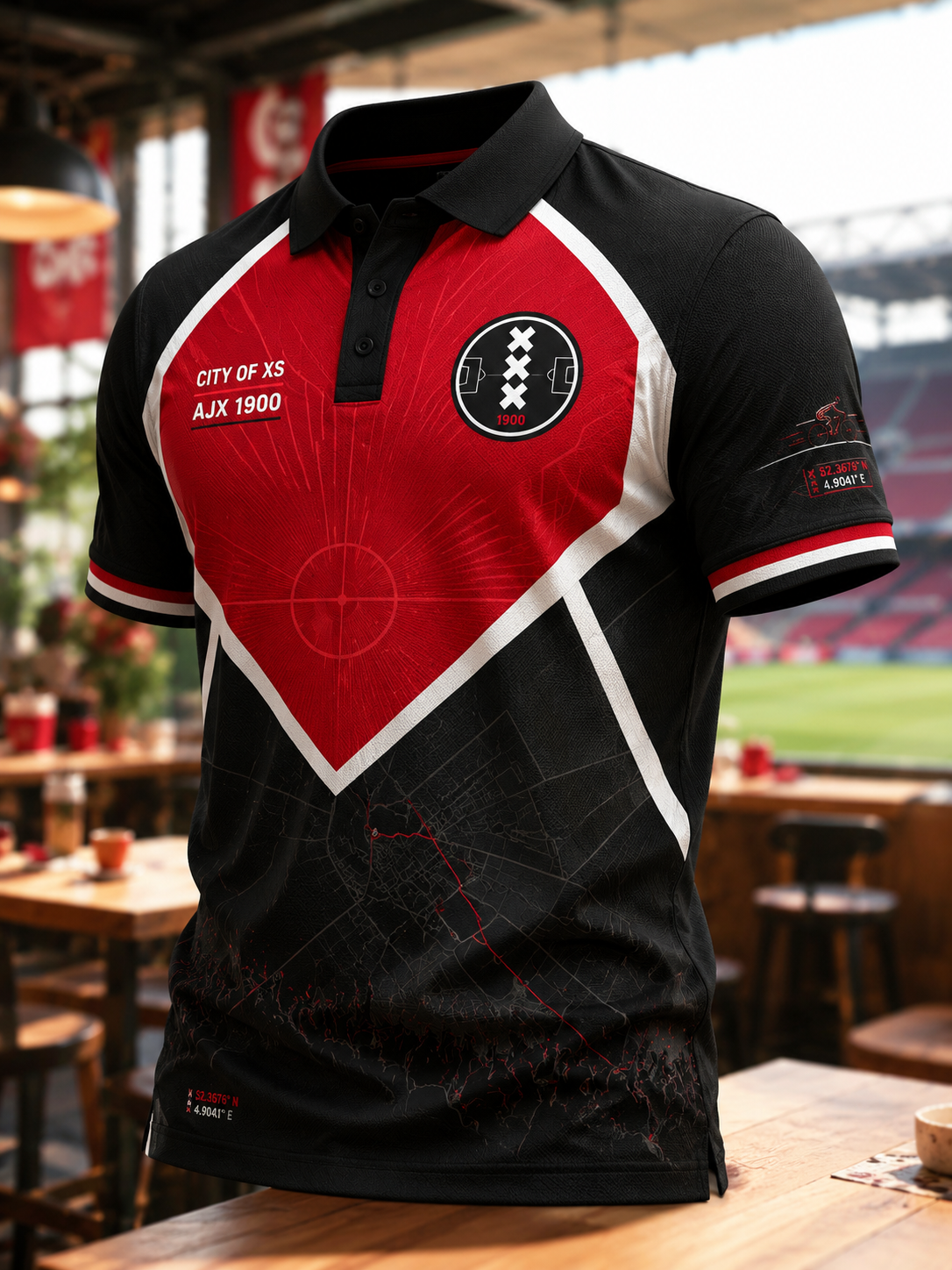 Amsterdamsche Football Club Ajax overhemd met korte mouwen voor heren
