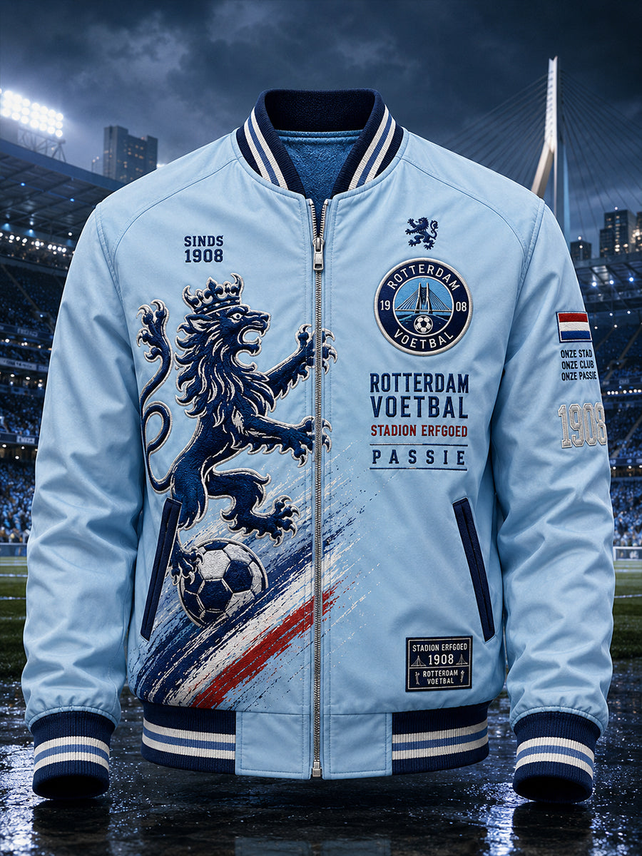 Voetbaljack voor heren met grafische print