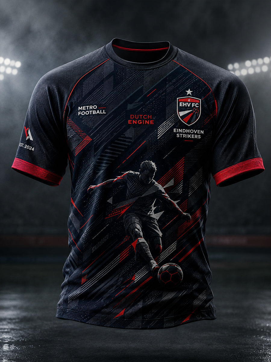 T-shirt met raglanmouwen en grafische print voor de heren-voetbalclub