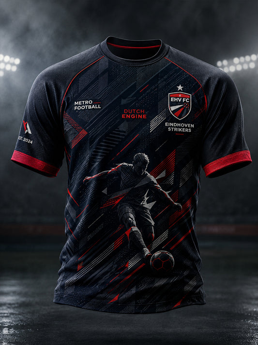 T-shirt met raglanmouwen en grafische print voor de heren-voetbalclub