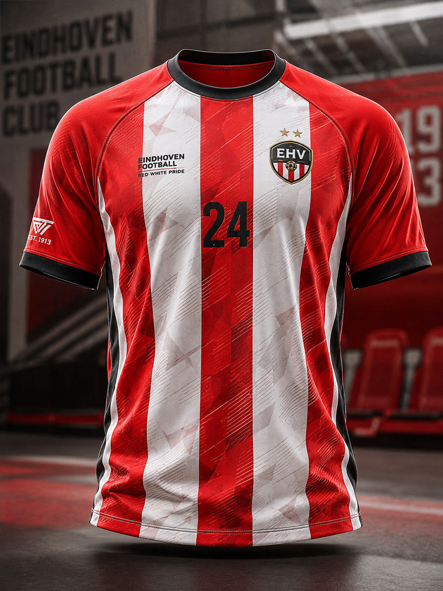 T-shirt met raglanmouwen en grafische print voor de heren-voetbalclub