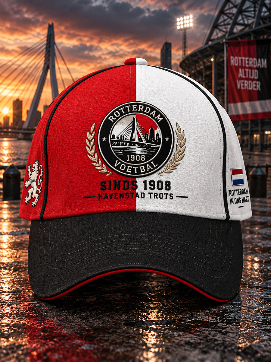 Uniseks muts met voetbalprint
