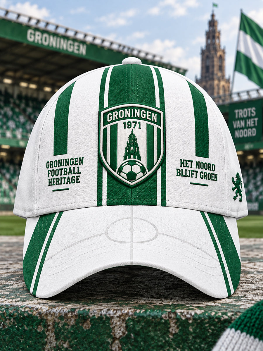 Uniseks muts met voetbalprint