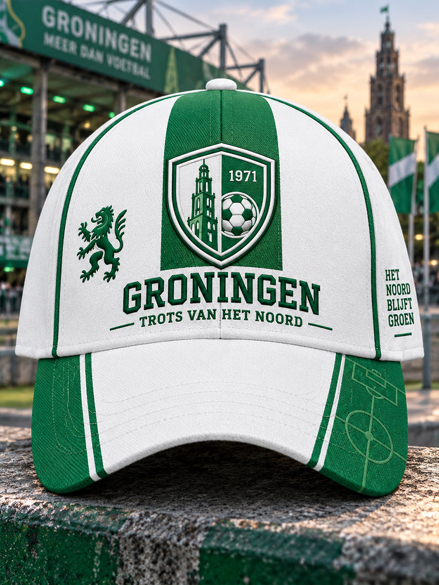Uniseks muts met voetbalprint