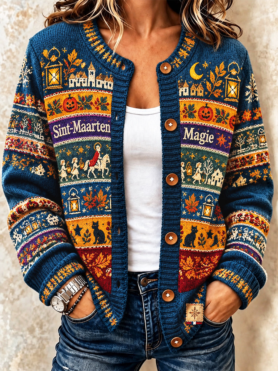 Casual vest met print voor vrouwen, St. Martin's Day-stijl