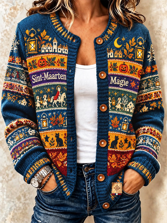 Casual vest met print voor vrouwen, St. Martin's Day-stijl