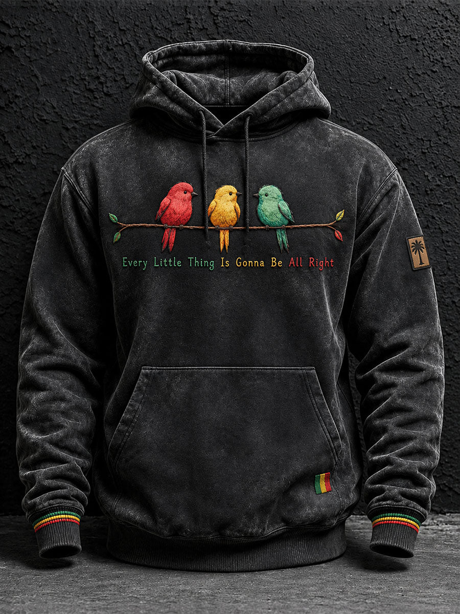 Mannen elk klein ding wordt allemaal hoodie